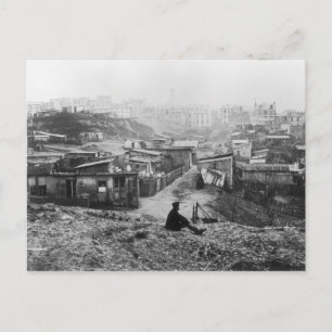 Cartão Postal Rue Champlain, um grupo de cabanas, 1858-78