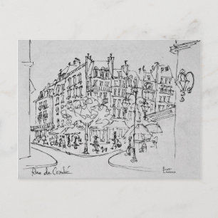 Cartão Postal Rue de Conde   Jardin du Luxembourg, Paris