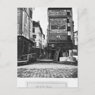 Cartão Postal Rue de la Colombe, Paris, 1858-78