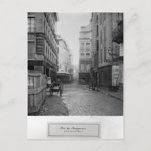 Cartão Postal Rue des Bourdonnais Paris 1858-78