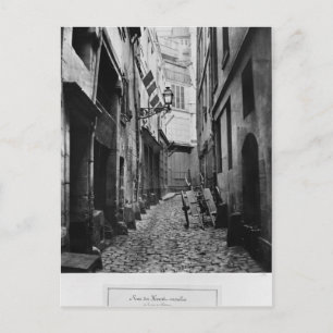 Cartão Postal Rue du Haut Moulin, da rue de Glatigny, Paris