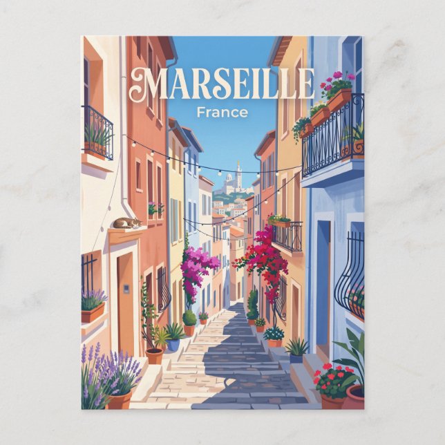 Cartão Postal Rue du Petit-Puits França (Frente)