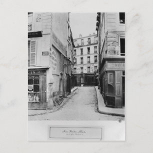 Cartão Postal Rue Maitre Albert Paris, 1858-78