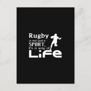 Cartão Postal rugby is not just a sport it's a way of life