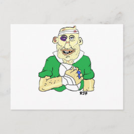 CARTÃO POSTAL RUGBY PLAYER