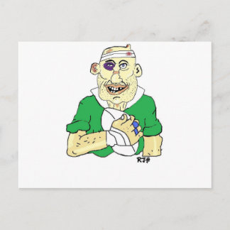 CARTÃO POSTAL RUGBY PLAYER