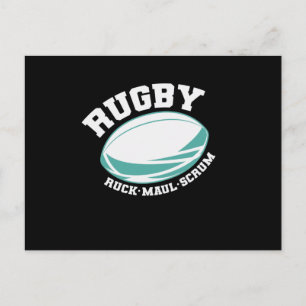 Cartão Postal Rugby Ruck Maul Scrum Futebol Esporte