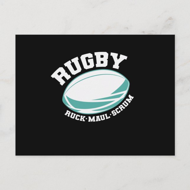 Cartão Postal Rugby Ruck Maul Scrum Futebol Esporte (Frente)