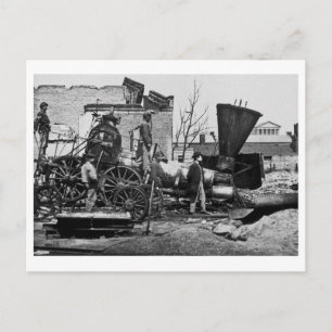 Cartão Postal Ruínas da RR Richmond & Petersburg Richmond VA