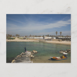 Cartão Postal Ruínas de Cesareia do porto construído por Herodes