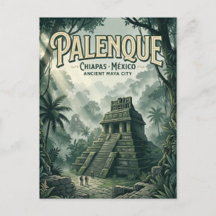 Cartão Postal Ruínas de Palenque