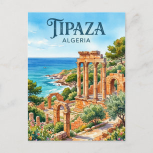 Cartão Postal Ruínas de Tipaza Argélia