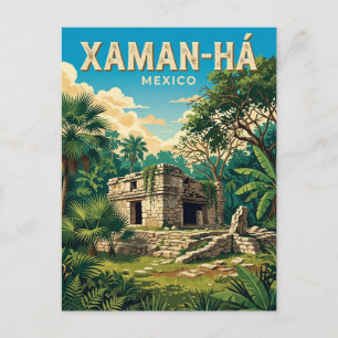 Cartão Postal Ruínas de Xaman-Há México