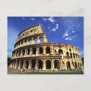 Cartão Postal Ruínas famosas do Coliseu em Roma Itália