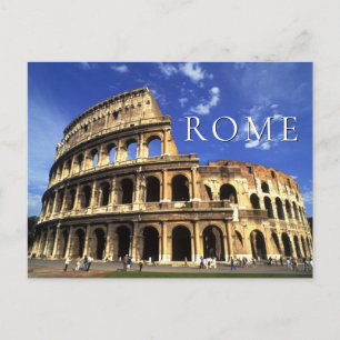 Cartão Postal Ruínas Famosas do Coliseu Roma Itália