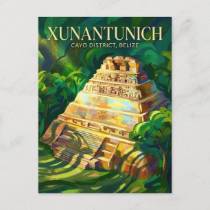 Cartão Postal Ruínas Maias de Xunantunich Belize