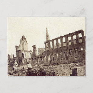 Cartão Postal Ruínas perto da revista Powder, Ypres, junho de 19