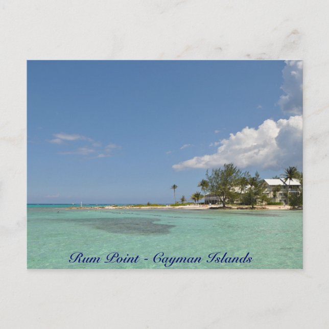 Cartão Postal Rum Point - Ilhas Cayman (Frente)