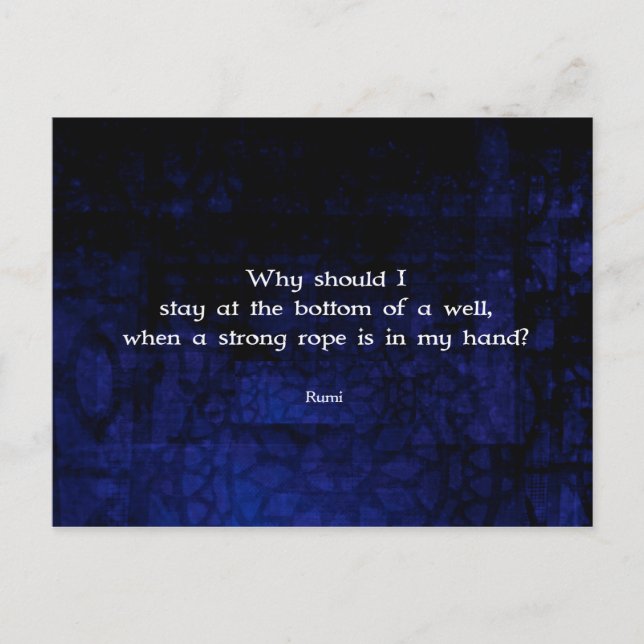 Cartão Postal Rumi Inspiration Action Cote (Frente)