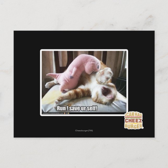 Cartão Postal Run! Save ur self! (Frente)