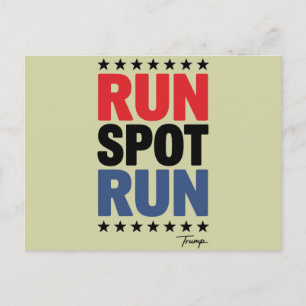 Cartão Postal Run Spot Run Trump 2024