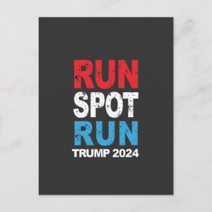 Cartão Postal Run Spot Run Trump 2024 eleição Trump Vance