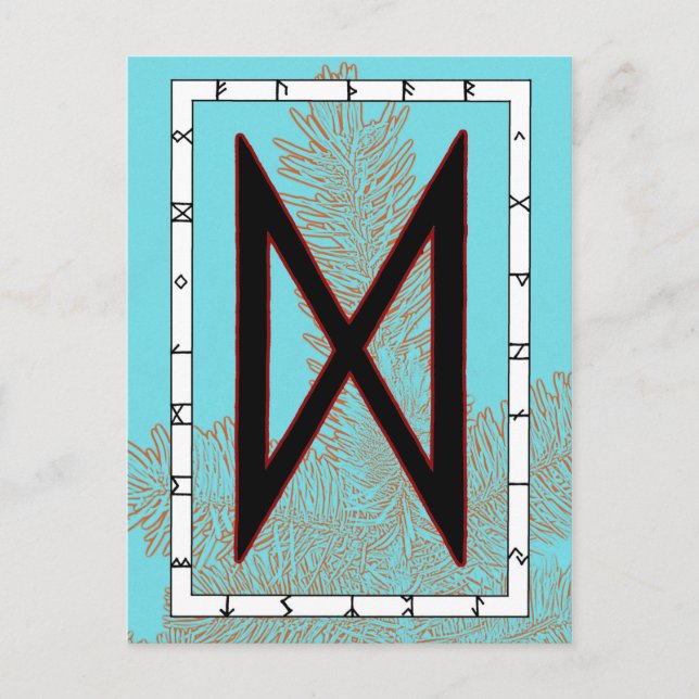 Cartão Postal Rune Dagaz - Cartão-postal inovador (Frente)