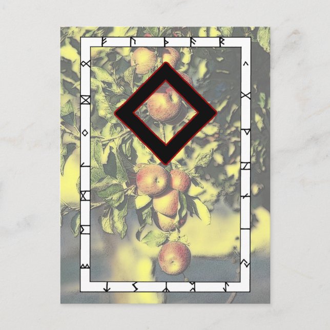 Cartão Postal Rune Ingwaz - Cartão-postal Herói (Frente)