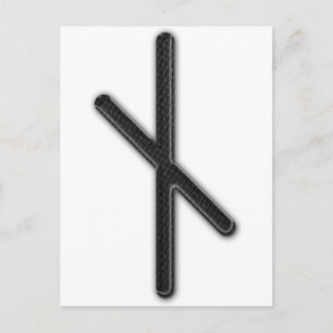 Cartão Postal Rune mais velho Nyd de Futhark