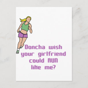 Cartão Postal RunnerChick Doncha