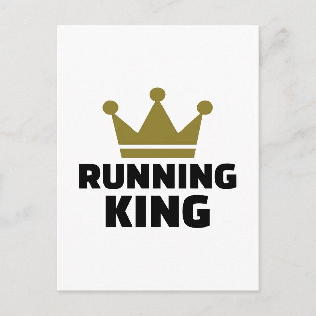 Cartão Postal Running King (Frente)