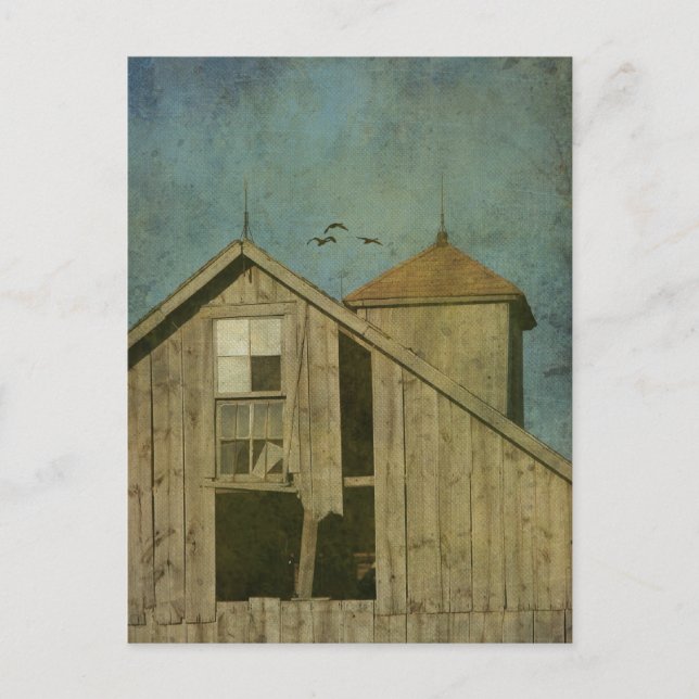 Cartão Postal Rural Iowa Barn (Frente)