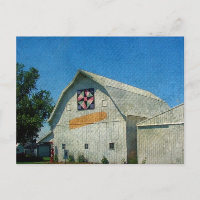 Cartão Postal Rural Iowa Barn (Frente)