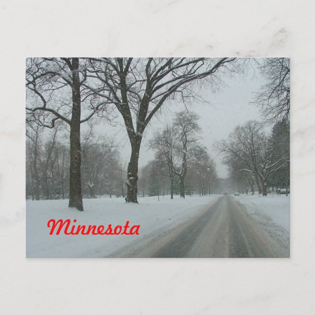 Cartão Postal Rural road in Minnesota (Frente)