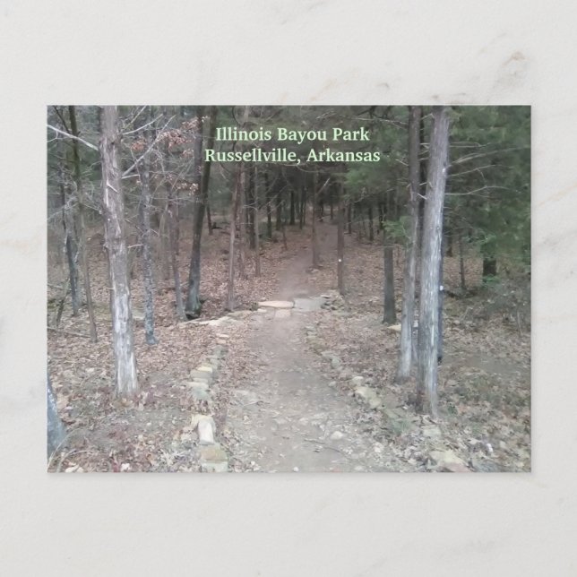 Cartão Postal Russellville, Arkansas Park Trail (Frente)