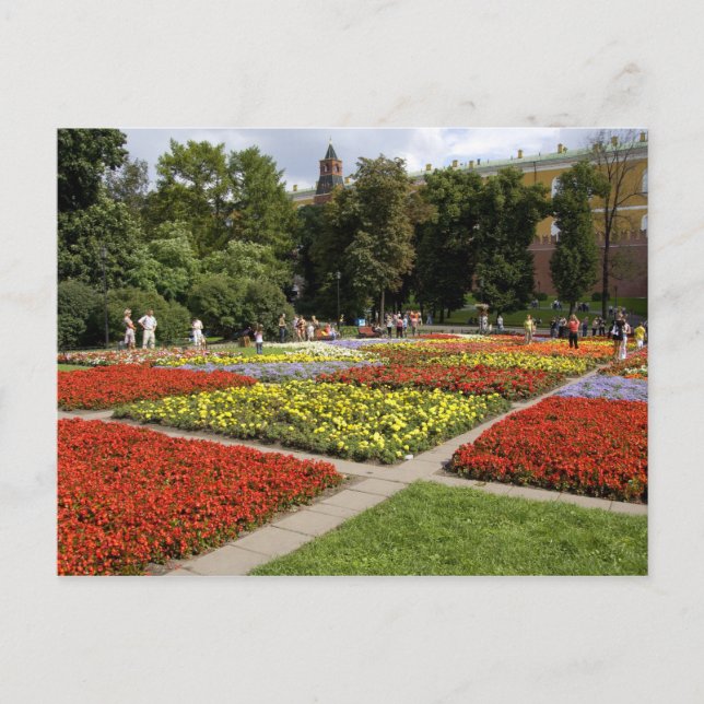 Cartão Postal Rússia, Moscou, Praça Vermelha, Alexandrovsky (Frente)