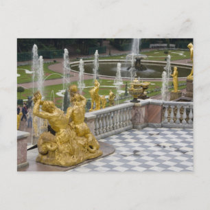 Cartão Postal Rússia, Ruas. Petersburgo, Peterhoff (também conhe