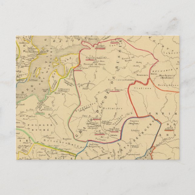 Cartão Postal Russie, Suede, Norueguês 2 (Frente)