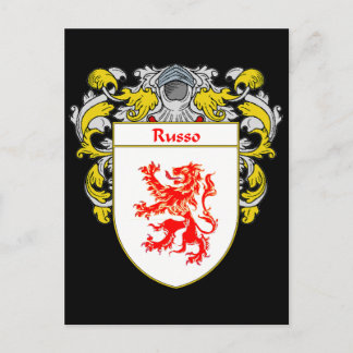 Cartão Postal Russo Casaco de Armas (Mantled)