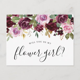Cartão Postal Russo Moody Floral Você Será Minha Flor