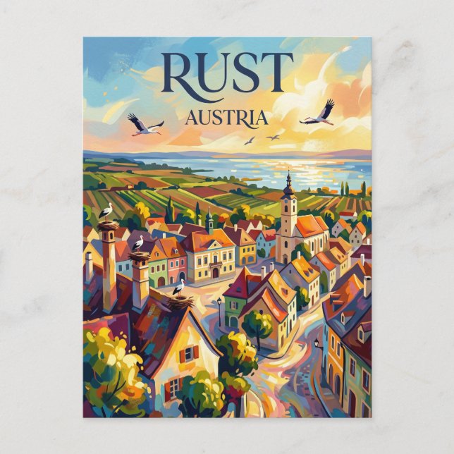 Cartão Postal Rustenburgo Áustria (Frente)