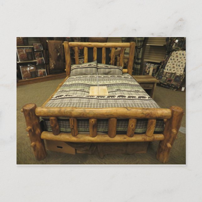 Cartão Postal Rustic Bed (Frente)
