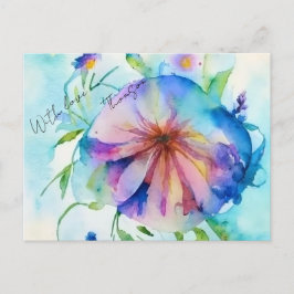 Cartão Postal Rustic blumenwiese Floral Custom Name Gift Enclosu
