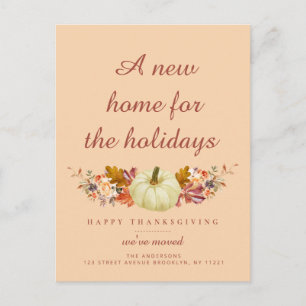 Cartão Postal rustic deixa o anúncio comovente da ação de gra