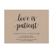 Rustic Kraft, amor é paciente, casado adiado