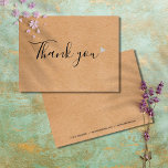 Cartão Postal Rustic Kraft Simple Script Business Obrigado<br><div class="desc">Um obrigado de negócios de roteiro russo do kraft com um cartão-postal com um coração prateado. Uma maneira perfeita de dizer obrigado aos seus clientes e clientes. Este elegante design é ideal para uma grande variedade de negócios, incluindo cabelos de salões de spas e maquiagens estilistas butiques belicistas e floristas....</div>