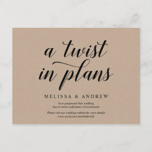 Cartão Postal Rustic Kraft, uma reviravolta nos planos, Convidad
