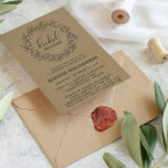 Cartão Postal Rustic Laurel Wreath Kraft Chá de panela Invite<br><div class="desc">Cartão-postal do Chá de panela Rustic Laurel Kraft - chá de panela russo e country apresenta uma coroa de louros desenhada manualmente com letra de estilo escrita à mão. Perfeito para a noiva ser quem ama um tema rústico. Mostrado com o fundo da KRAFT. O modelo inclui uma área para...</div>