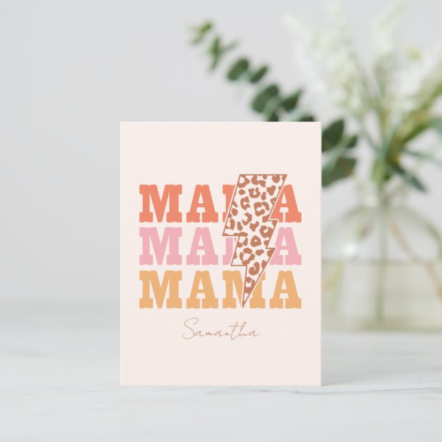 Cartão Postal Rustic "Mama" Repete (Em pé/Frente)