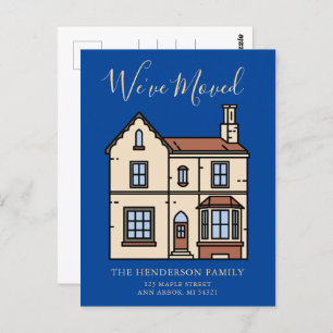 Cartão Postal Rustic Modern, nós mudamos o lançamento